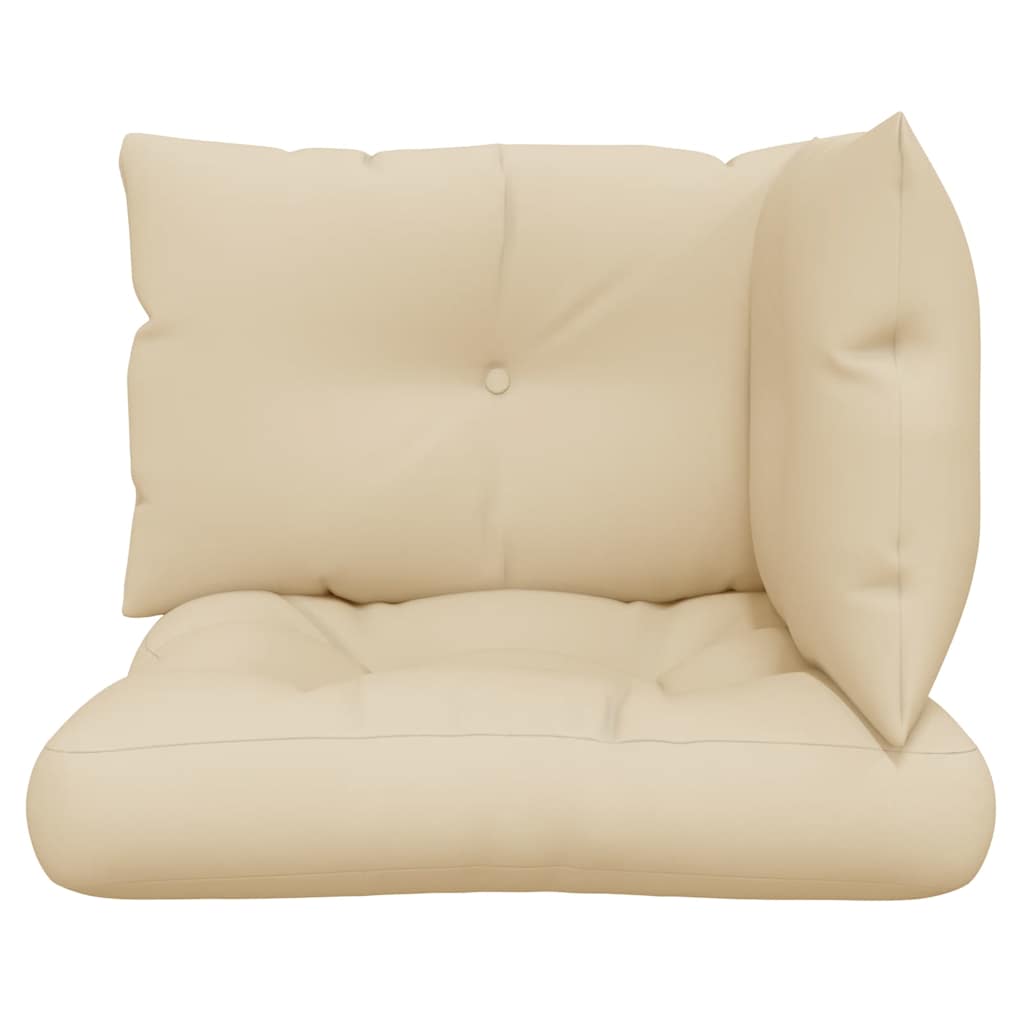 3-piece Pallet Cushion Set, Beige Fabric