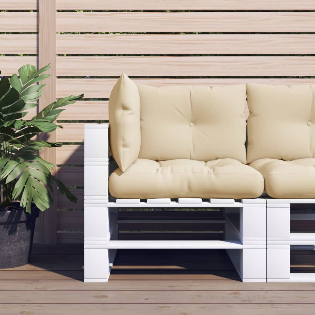 3-piece Pallet Cushion Set, Beige Fabric