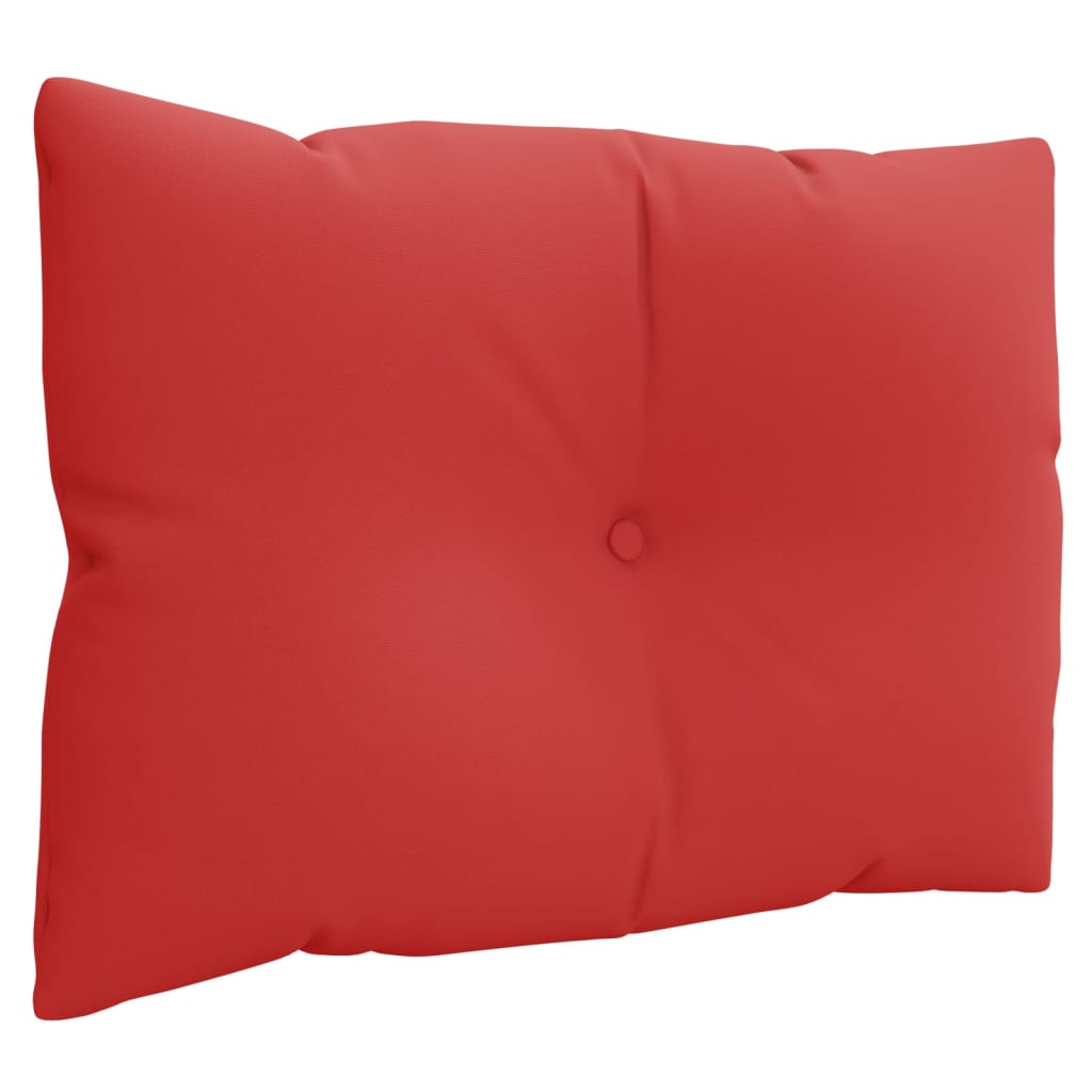 Coussin de palette 3 pcs. Tissu rouge