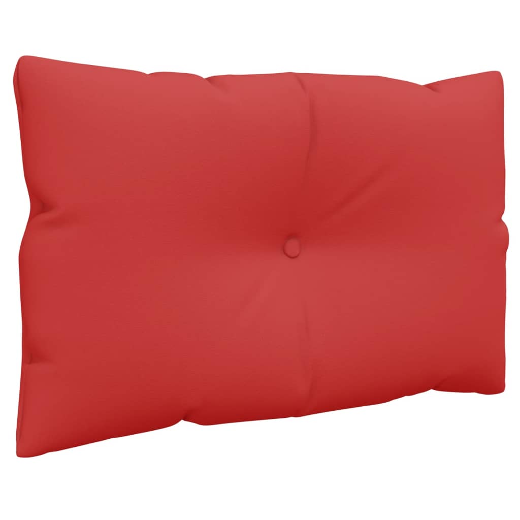 Coussin de palette 3 pcs. Tissu rouge