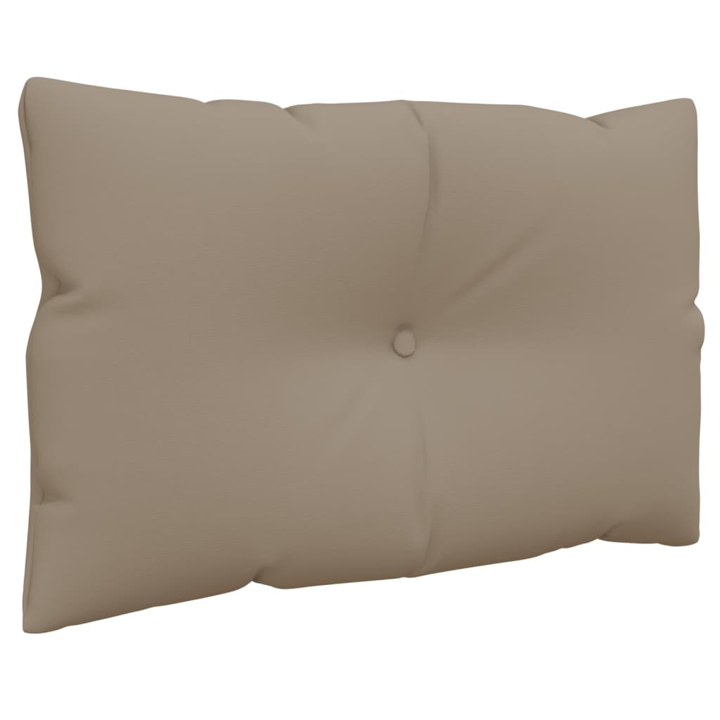 Coussin de palette 3 pcs Tissu taupe