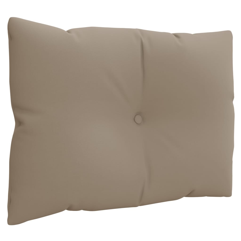 Coussin de palette 3 pcs Tissu taupe