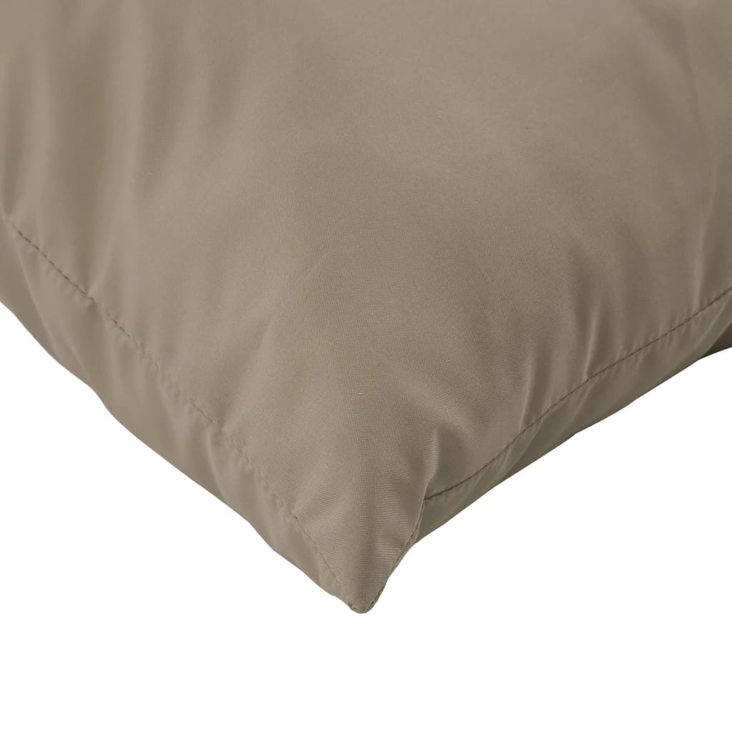 Coussin de palette 3 pcs Tissu taupe
