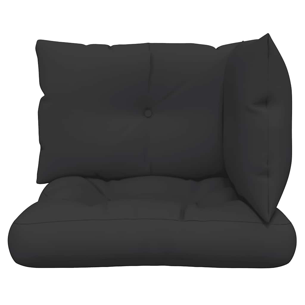 Pallet Cushion 3-pc. Black Fabric