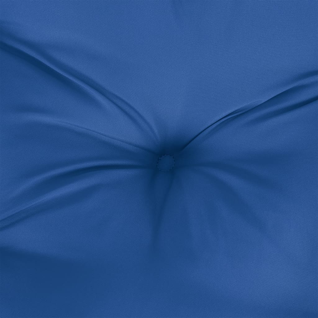 Coussin de palette 3 pcs. bleu roi tissu