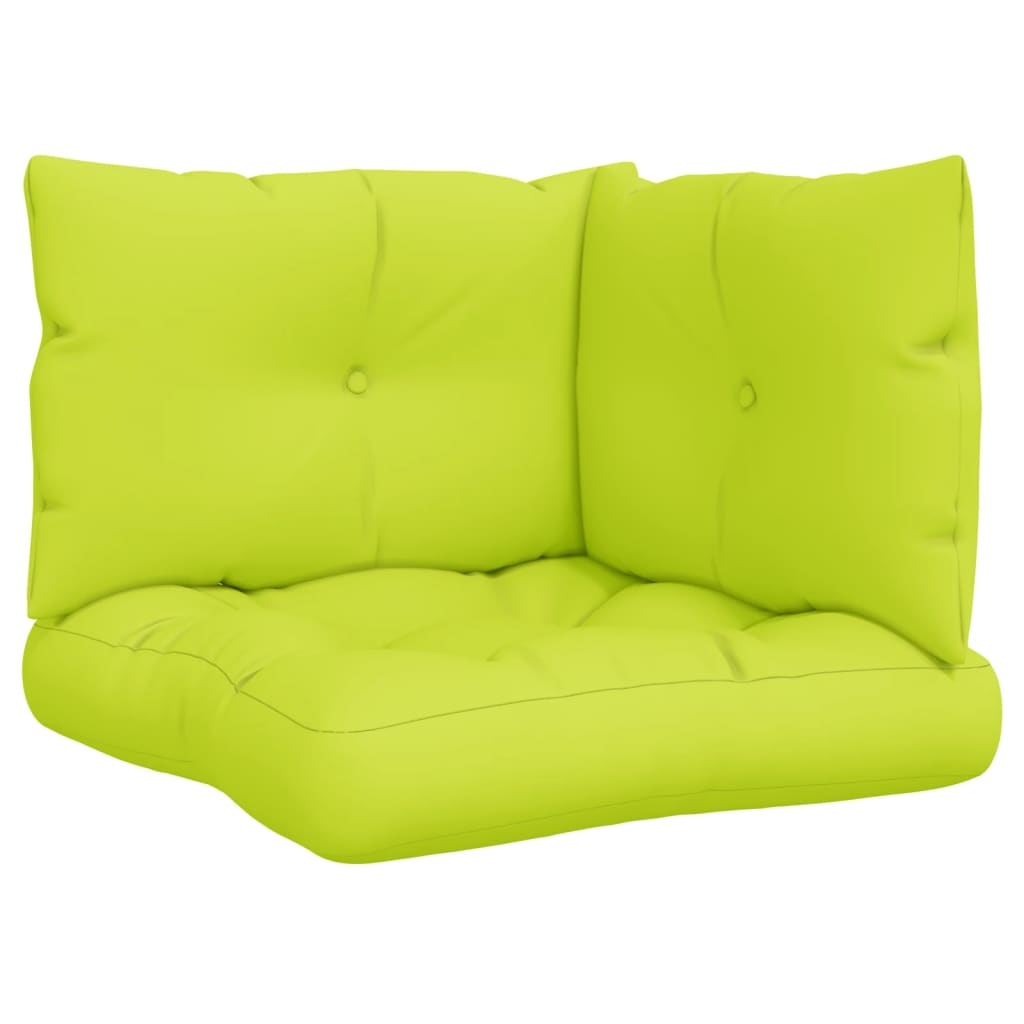 Coussins de palette 3 pièces Tissu vert clair