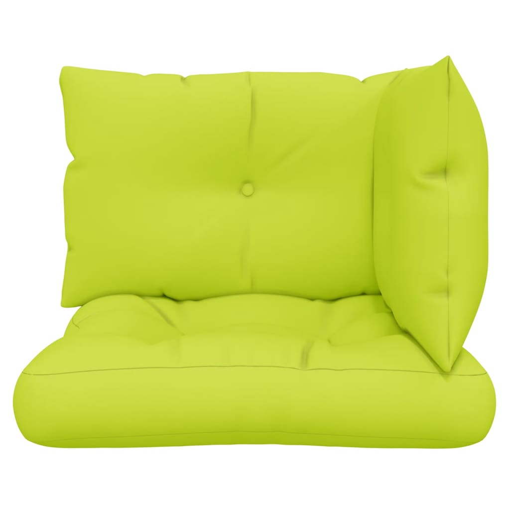 Coussins de palette 3 pièces Tissu vert clair