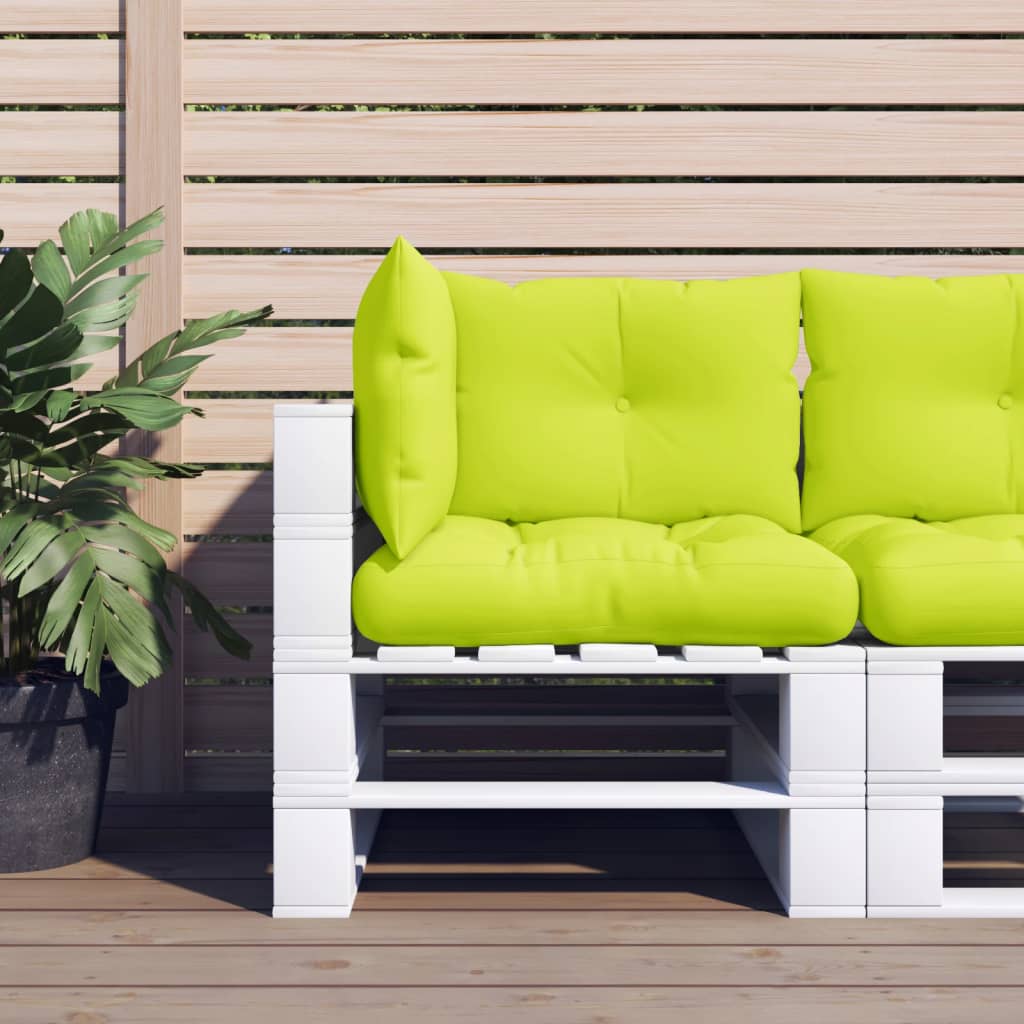 Coussins de palette 3 pièces Tissu vert clair