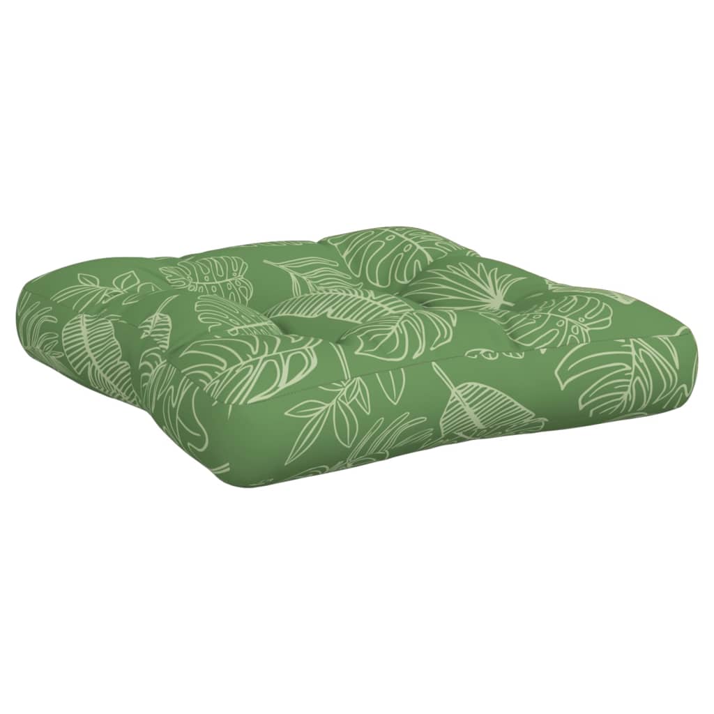 Coussins de palette 3 pcs Tissu Oxford motif feuille