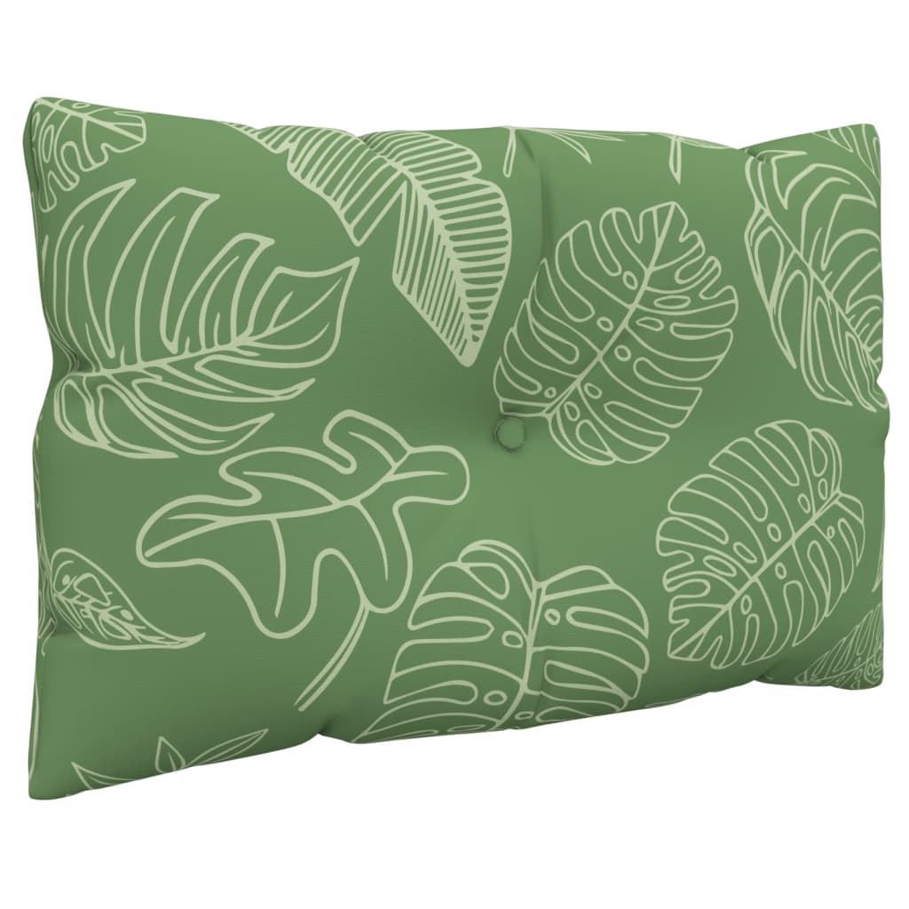 Coussins de palette 3 pcs Tissu Oxford motif feuille