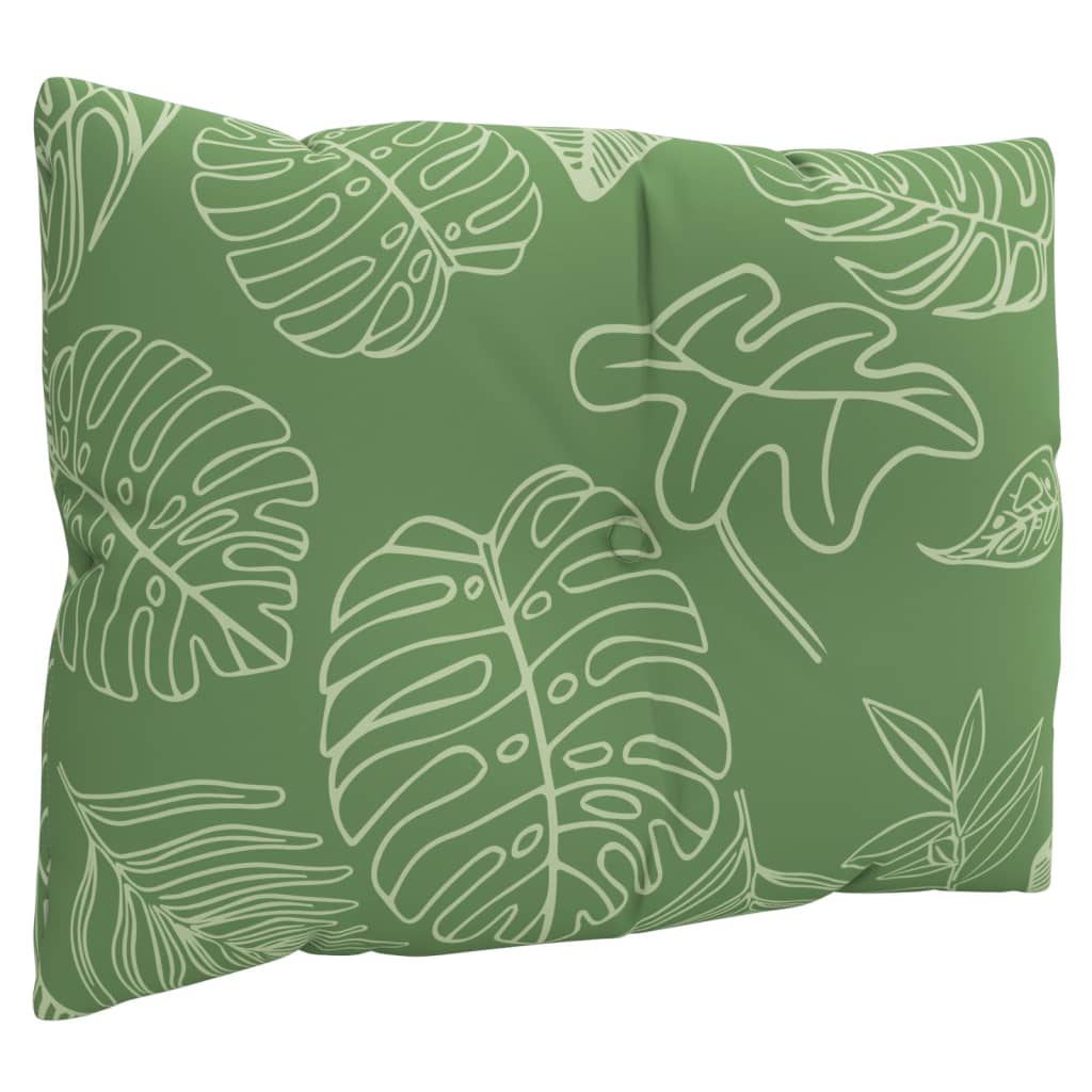 Coussins de palette 3 pcs Tissu Oxford motif feuille