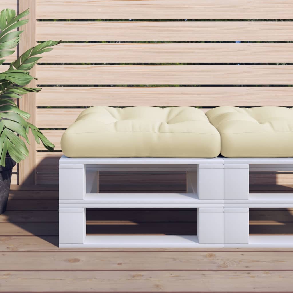 Pallet Cushion Cream 60x61.5x10 cm Fabric