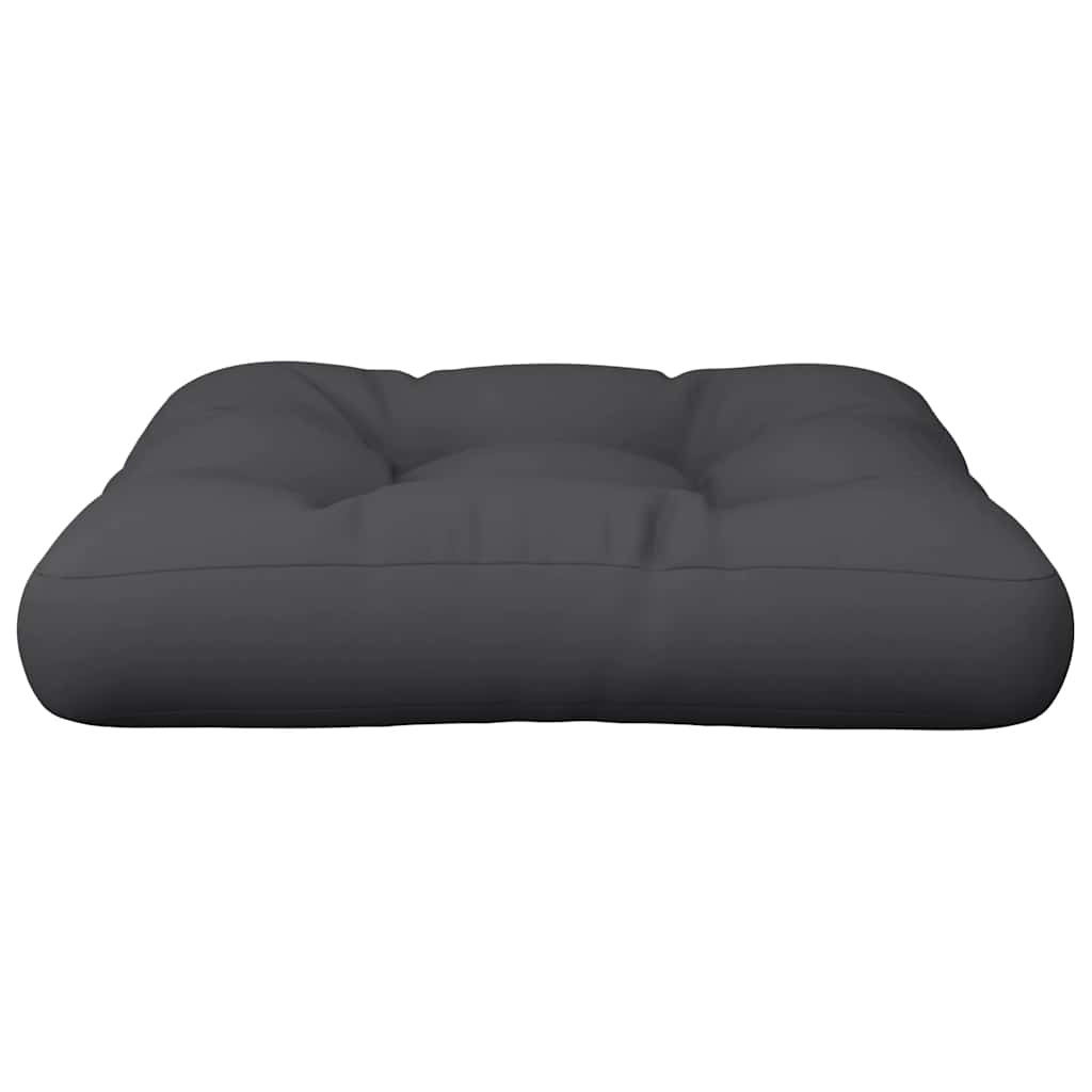 Coussin de palette Noir 60x61,5x10 cm Tissu