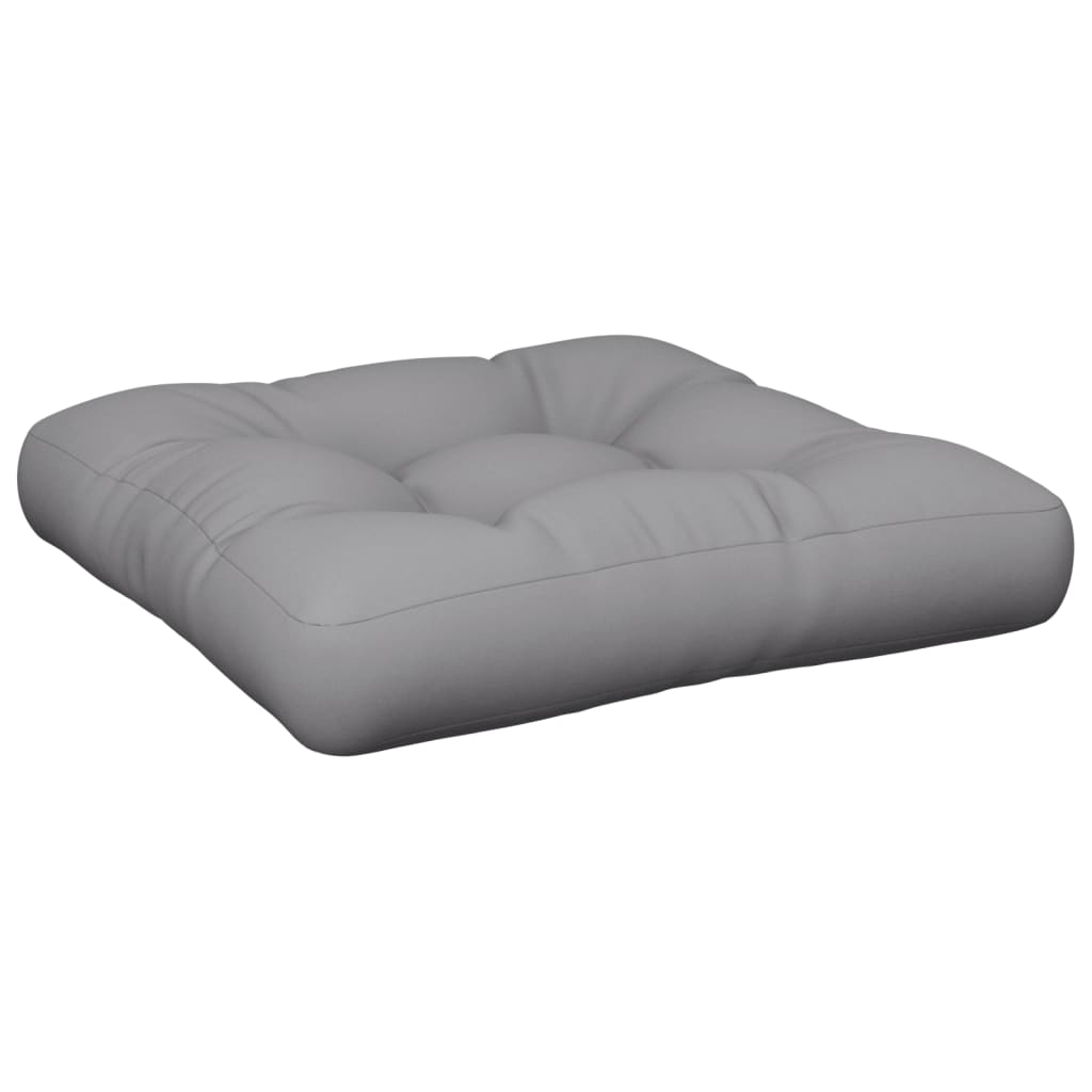 Coussin de palette gris 58x58x10 cm Tissu