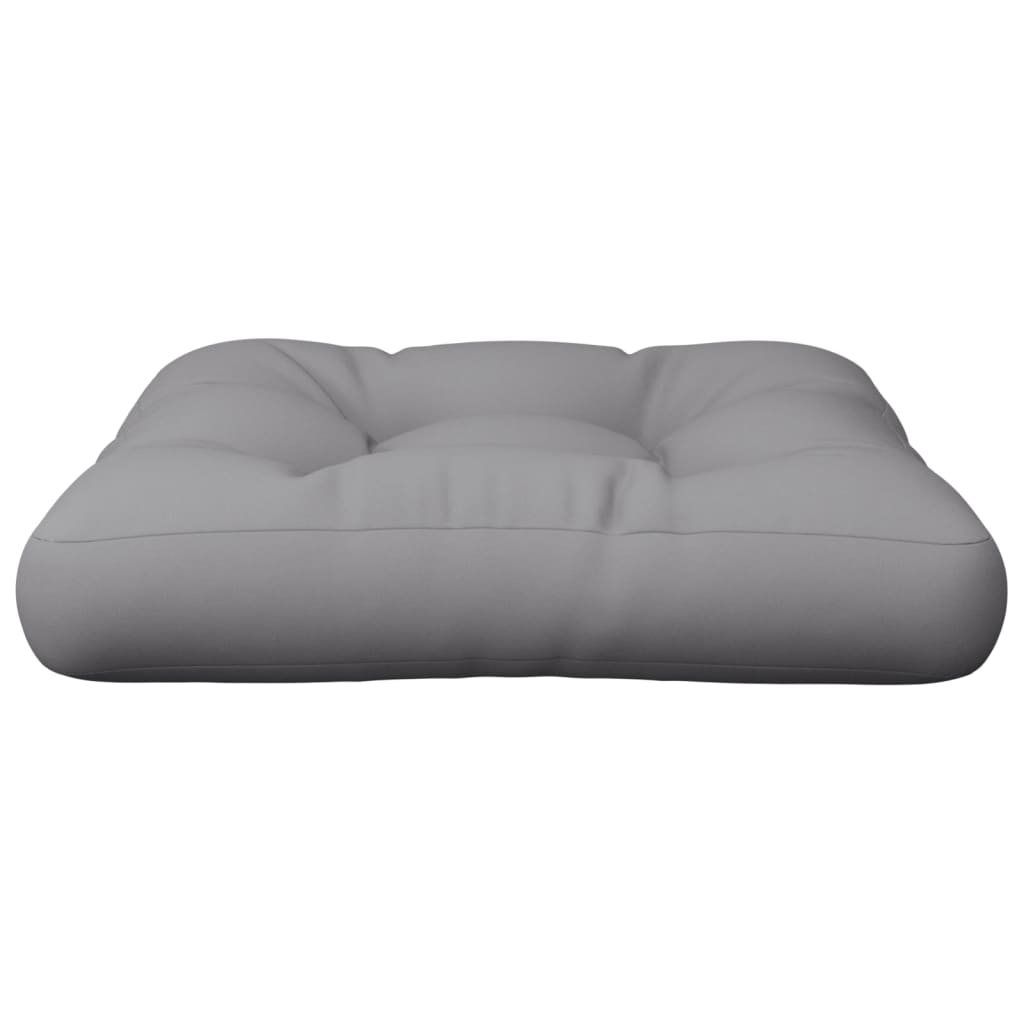 Coussin de palette gris 58x58x10 cm Tissu