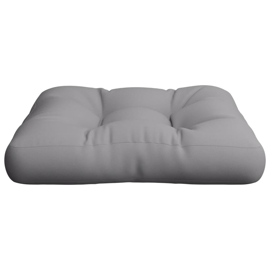 Coussin de palette gris 58x58x10 cm Tissu