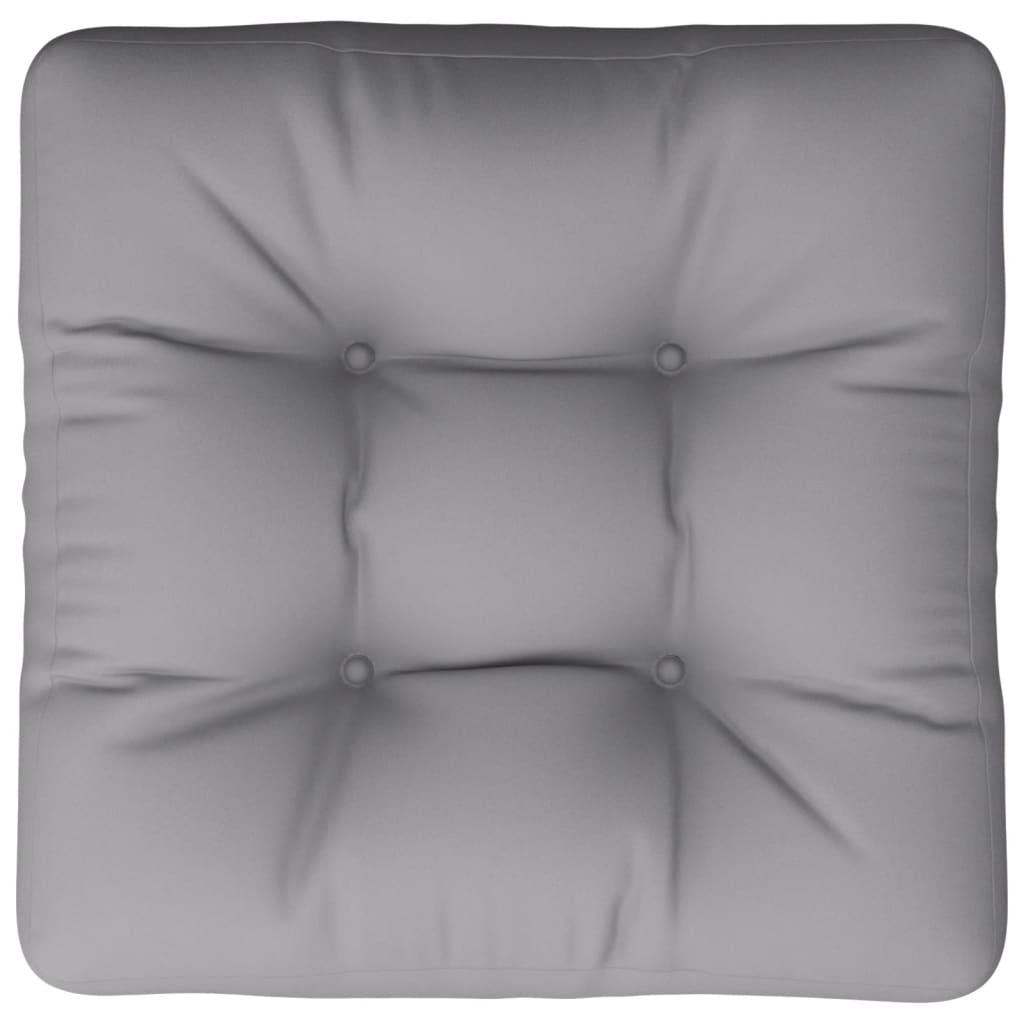 Coussin de palette gris 58x58x10 cm Tissu