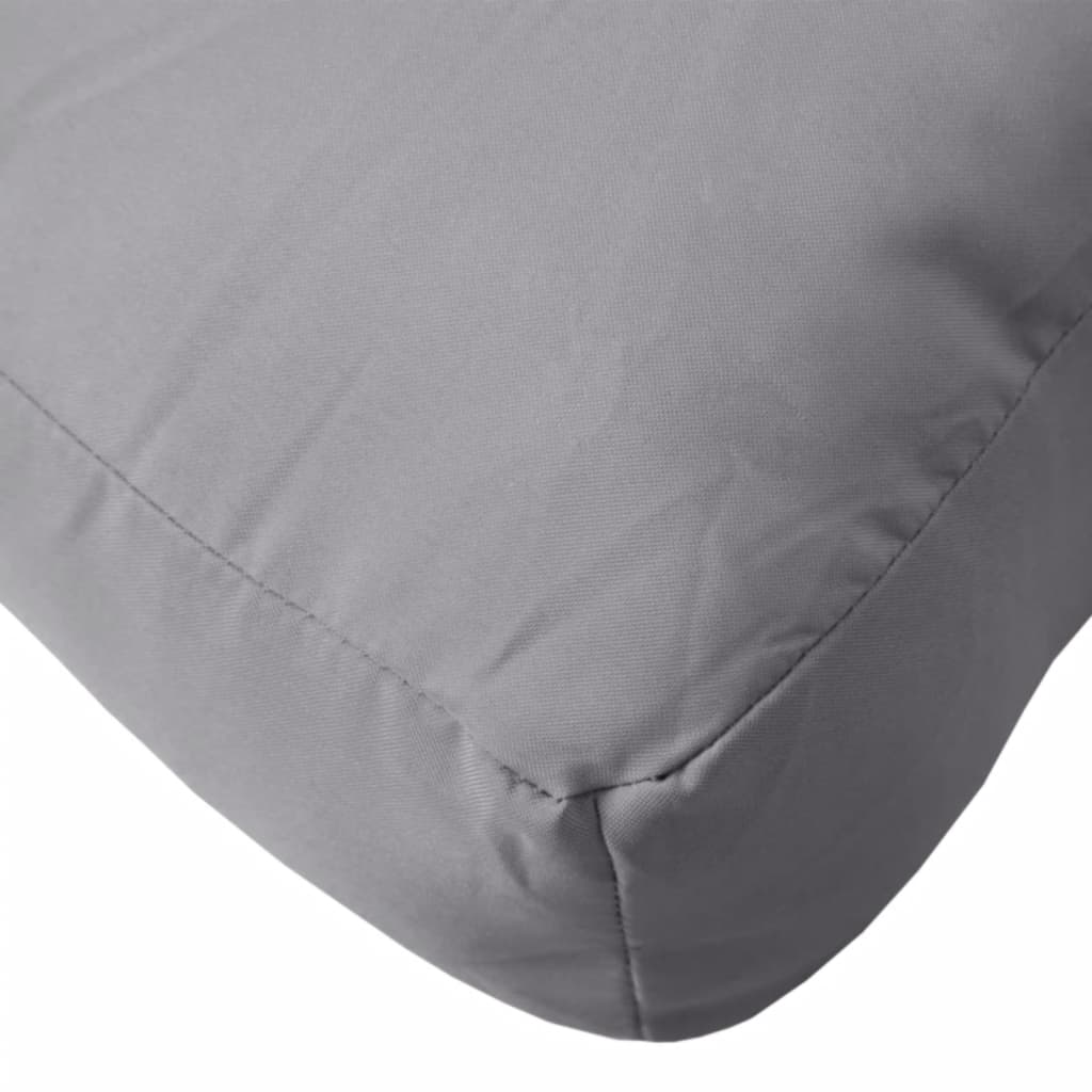Coussin de palette gris 58x58x10 cm Tissu