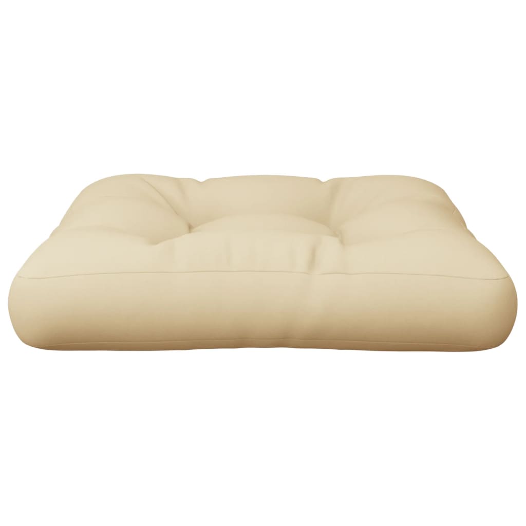 Pallet Cushion Beige 58x58x10 cm Fabric