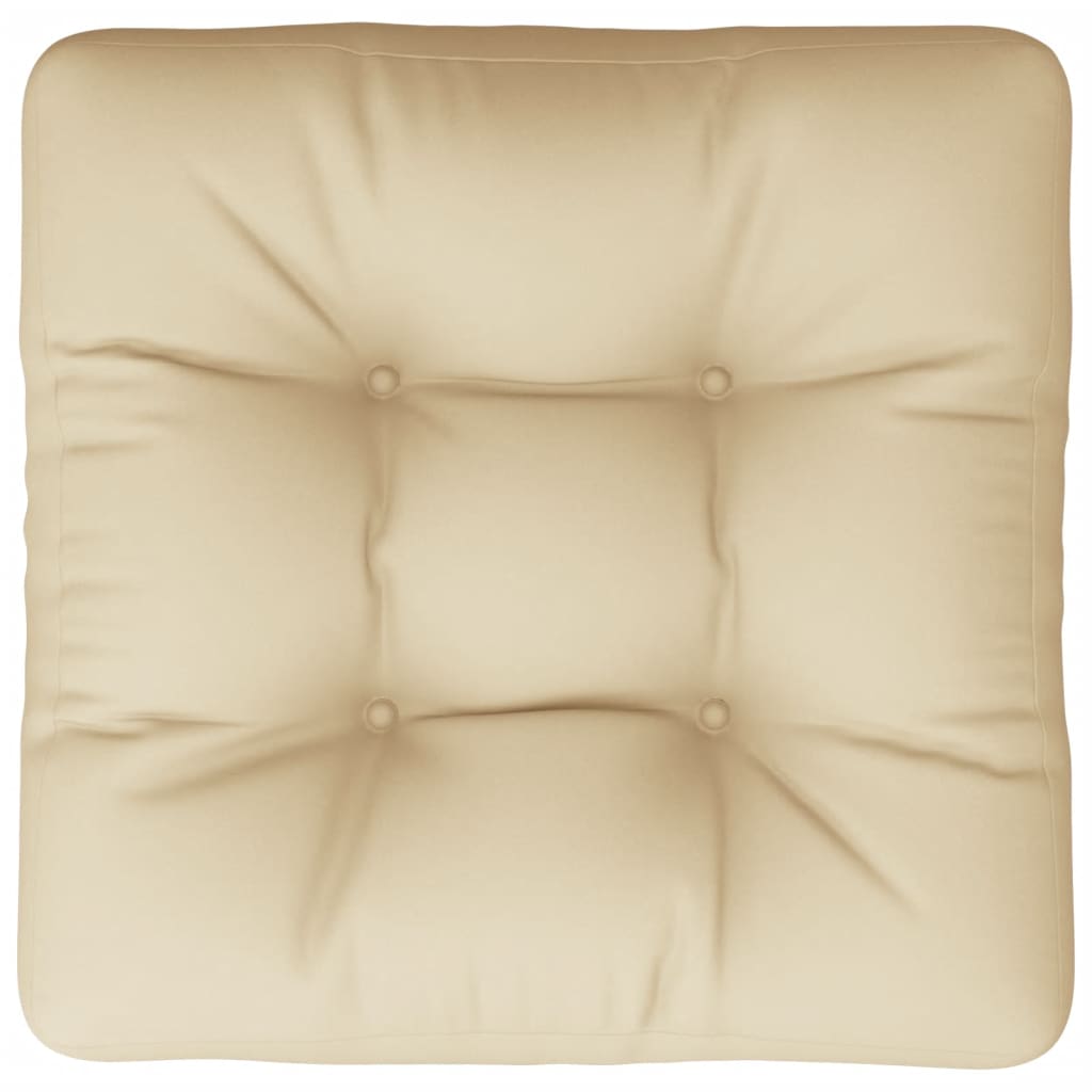 Pallet Cushion Beige 58x58x10 cm Fabric