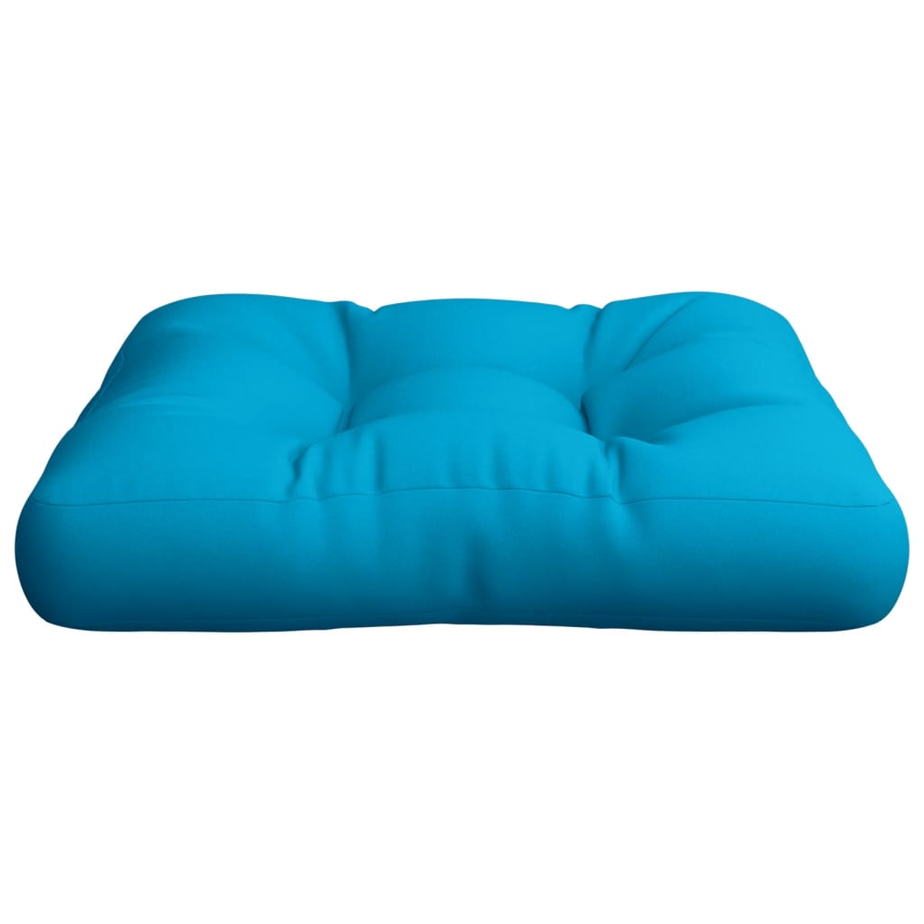 Coussin de palette bleu clair 58x58x10 cm Tissu