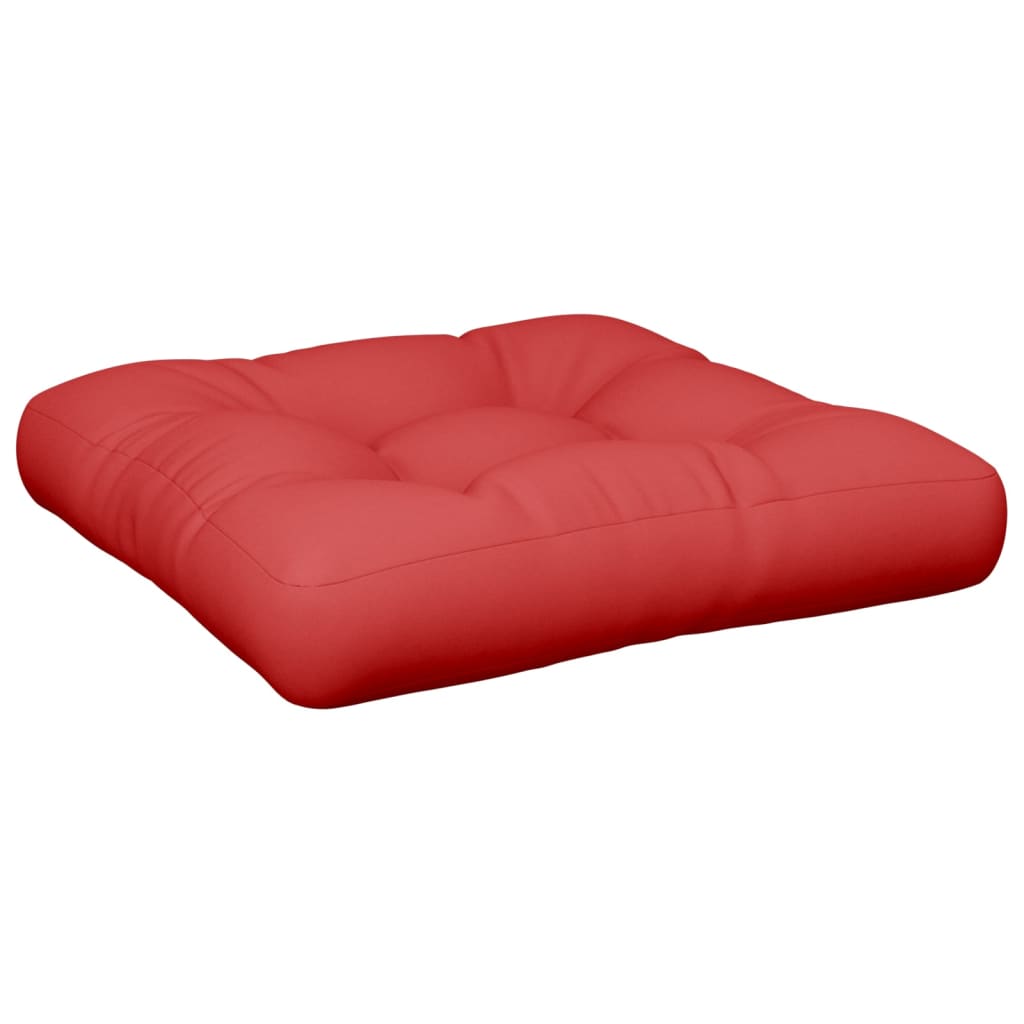 Coussin pour palette Rouge 58x58x10 cm Tissu