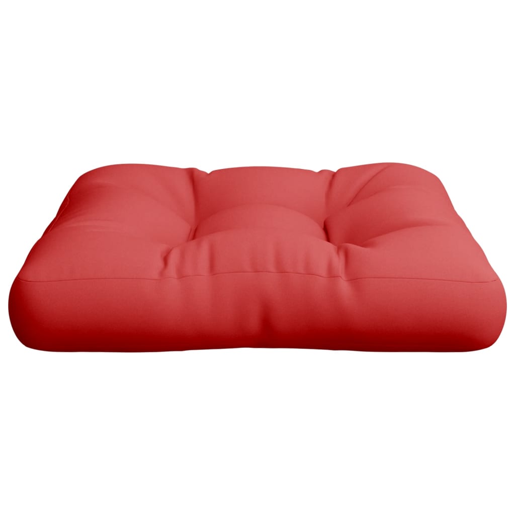 Coussin pour palette Rouge 58x58x10 cm Tissu