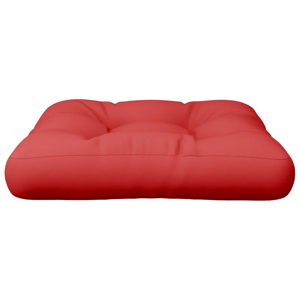 Coussin pour palette Rouge 58x58x10 cm Tissu