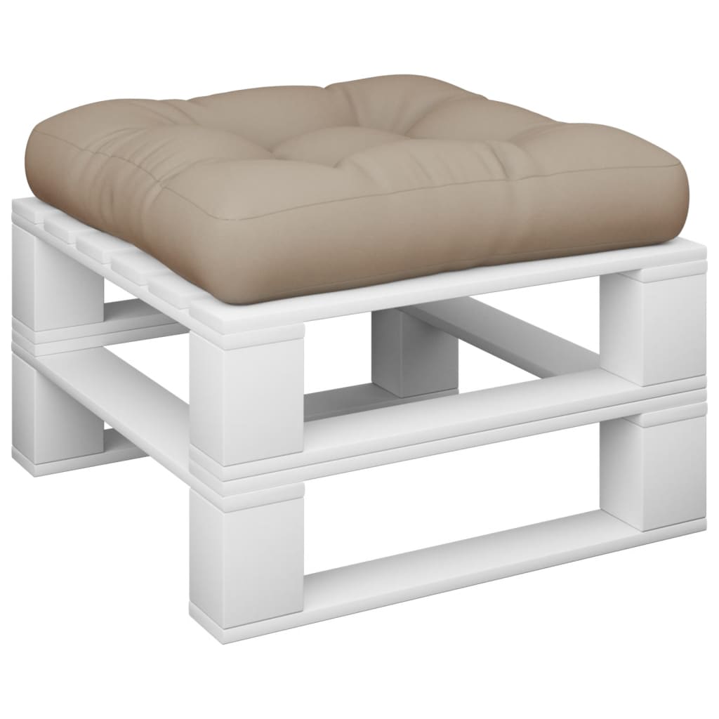 Coussin pour palette Taupe 58x58x10 cm Tissu