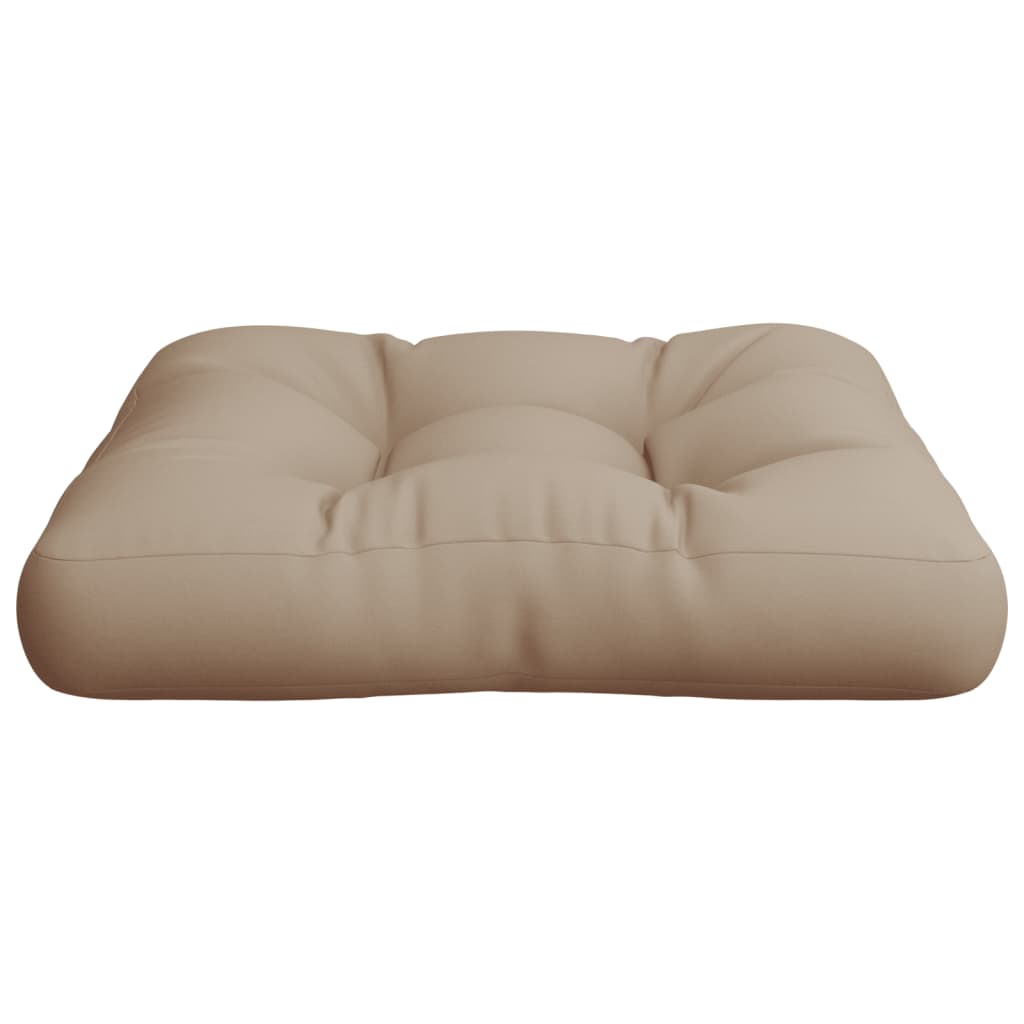 Coussin pour palette Taupe 58x58x10 cm Tissu