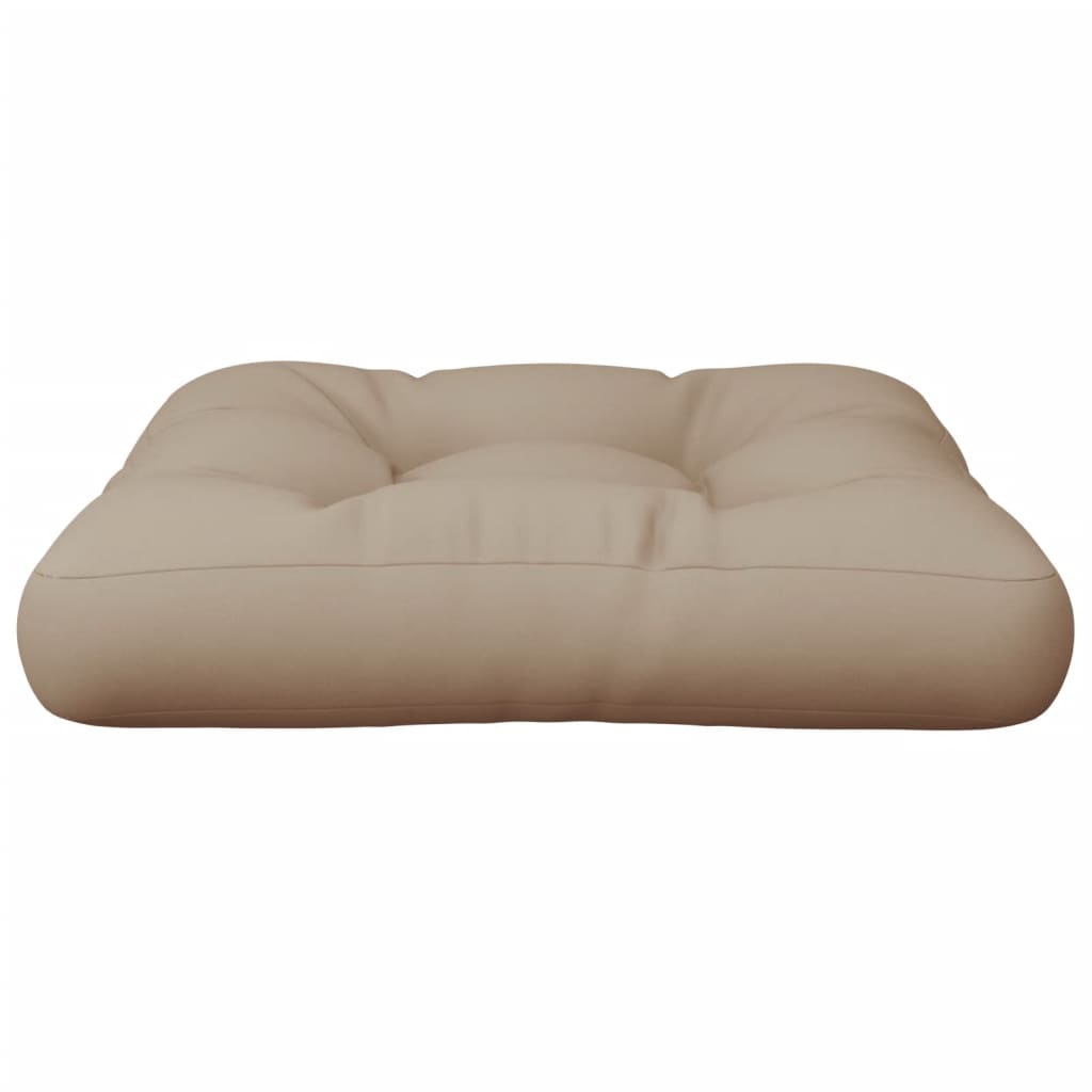 Coussin pour palette Taupe 58x58x10 cm Tissu