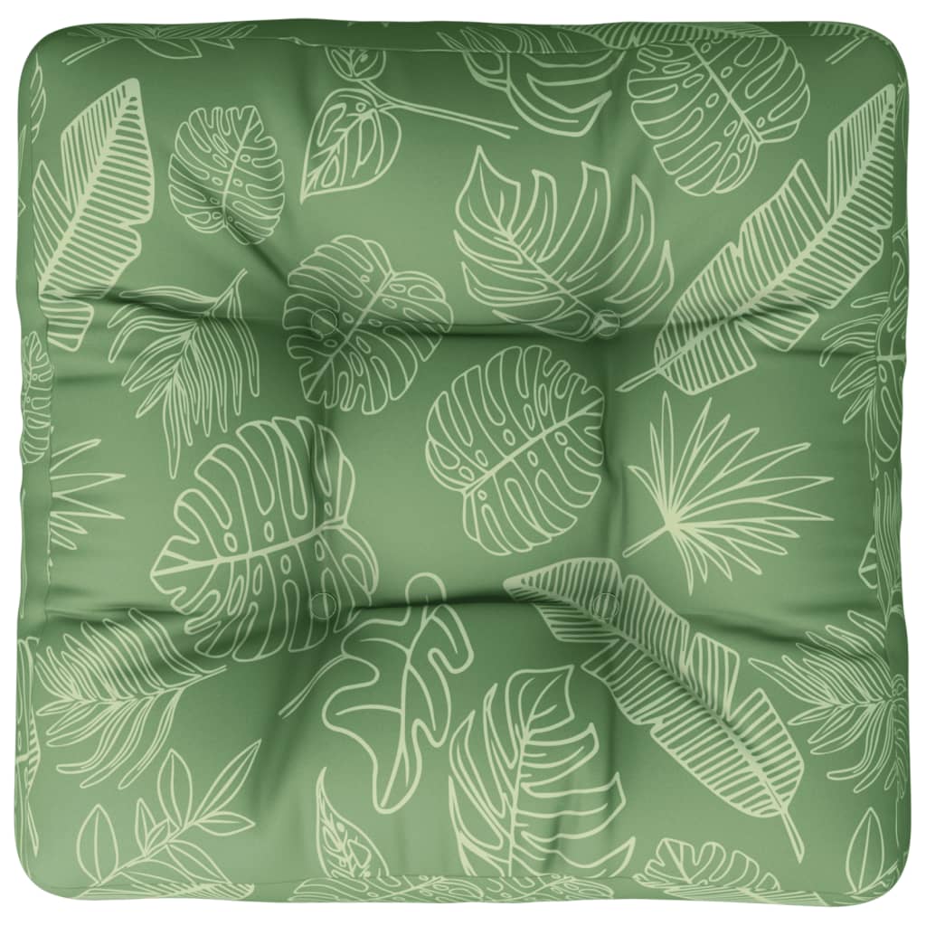 Pallet Cushion Leaf Pattern 58x58x10 cm Oxford Fabric