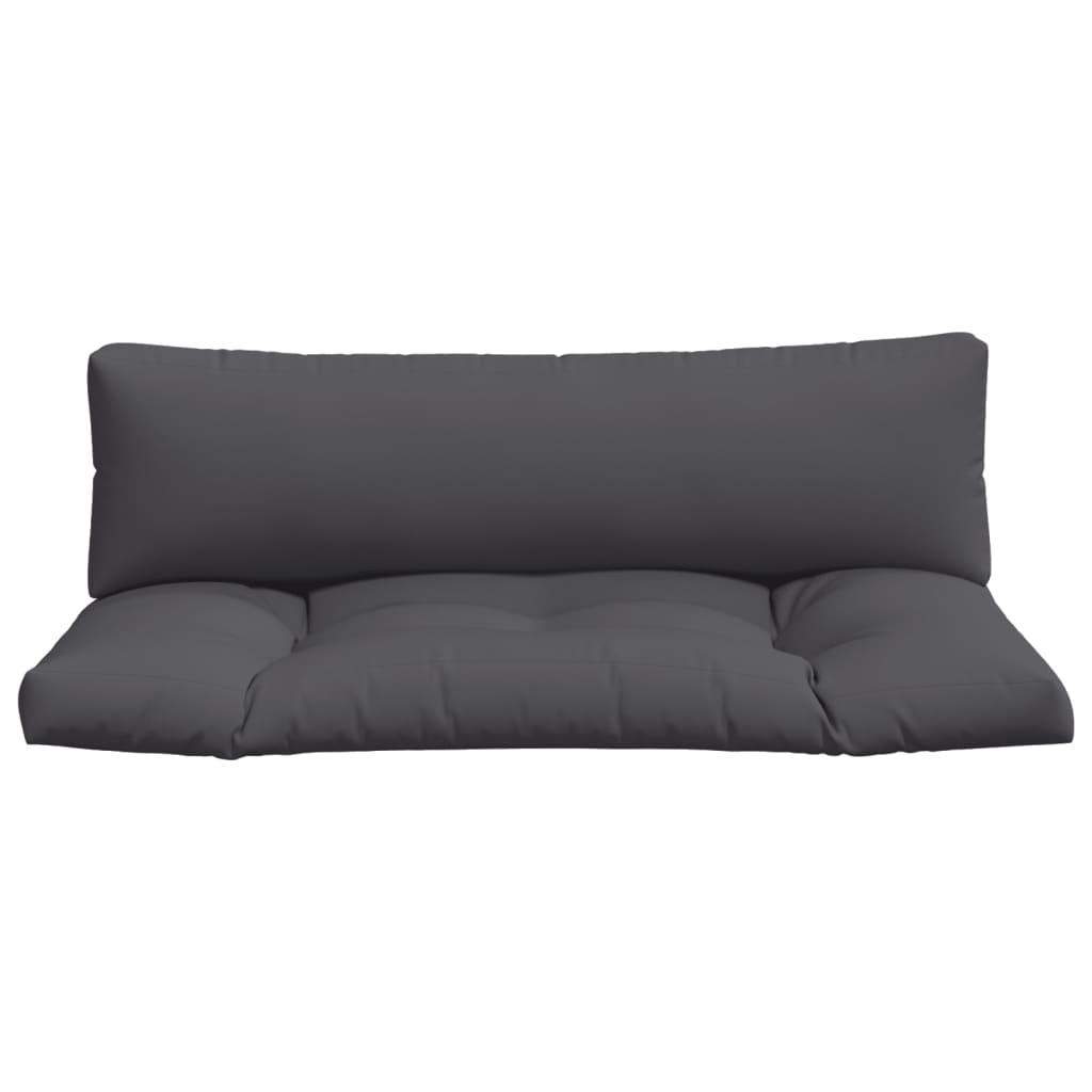 Coussin pour palette 2 pièces Tissu anthracite