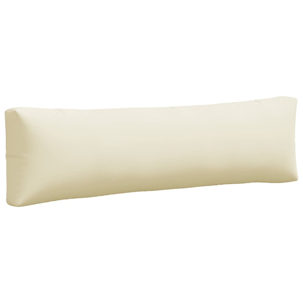 Pallet cushion 2-piece cream fabric