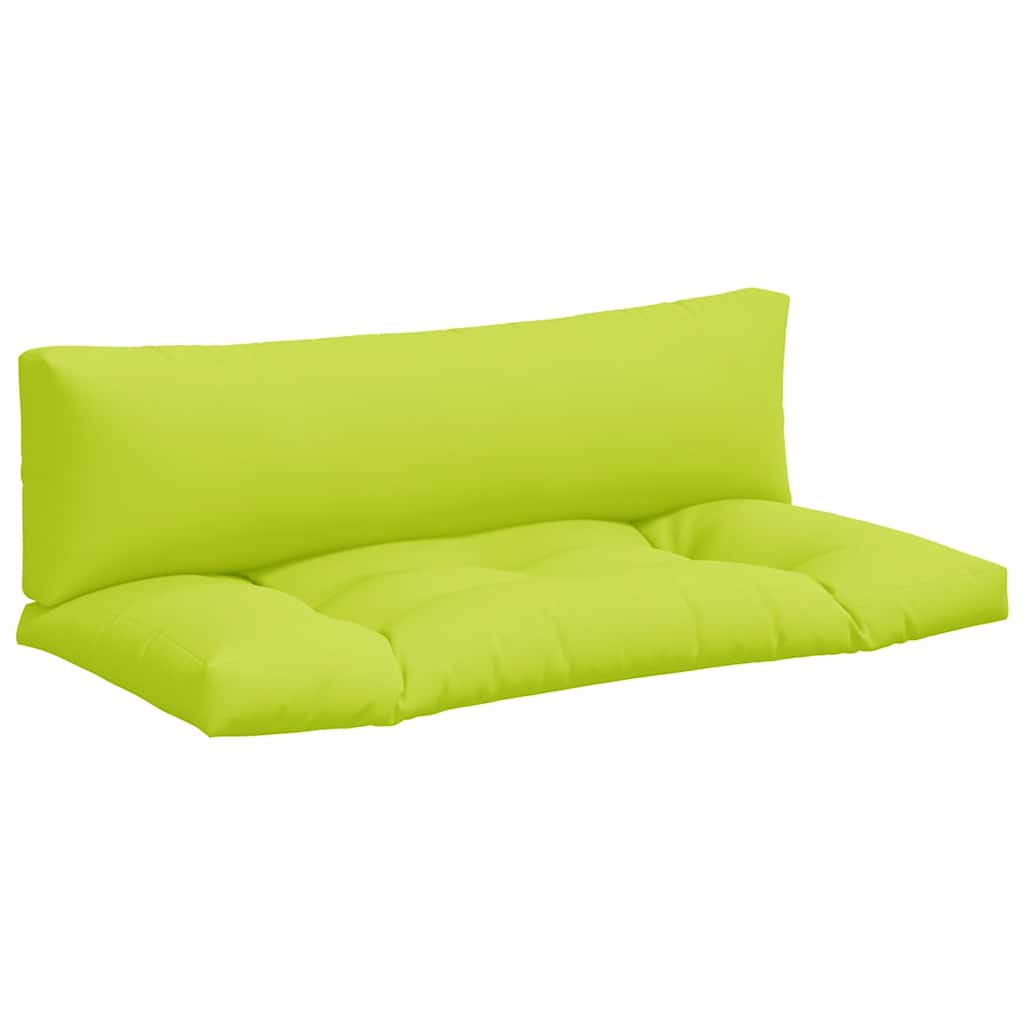 Coussin pour palette 2 pièces Tissu vert vif