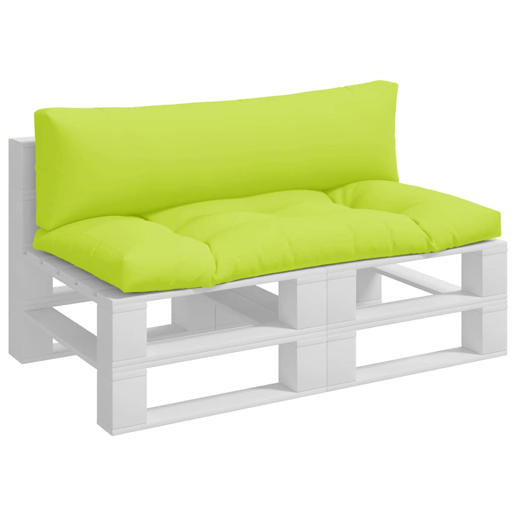 Coussin pour palette 2 pièces Tissu vert vif