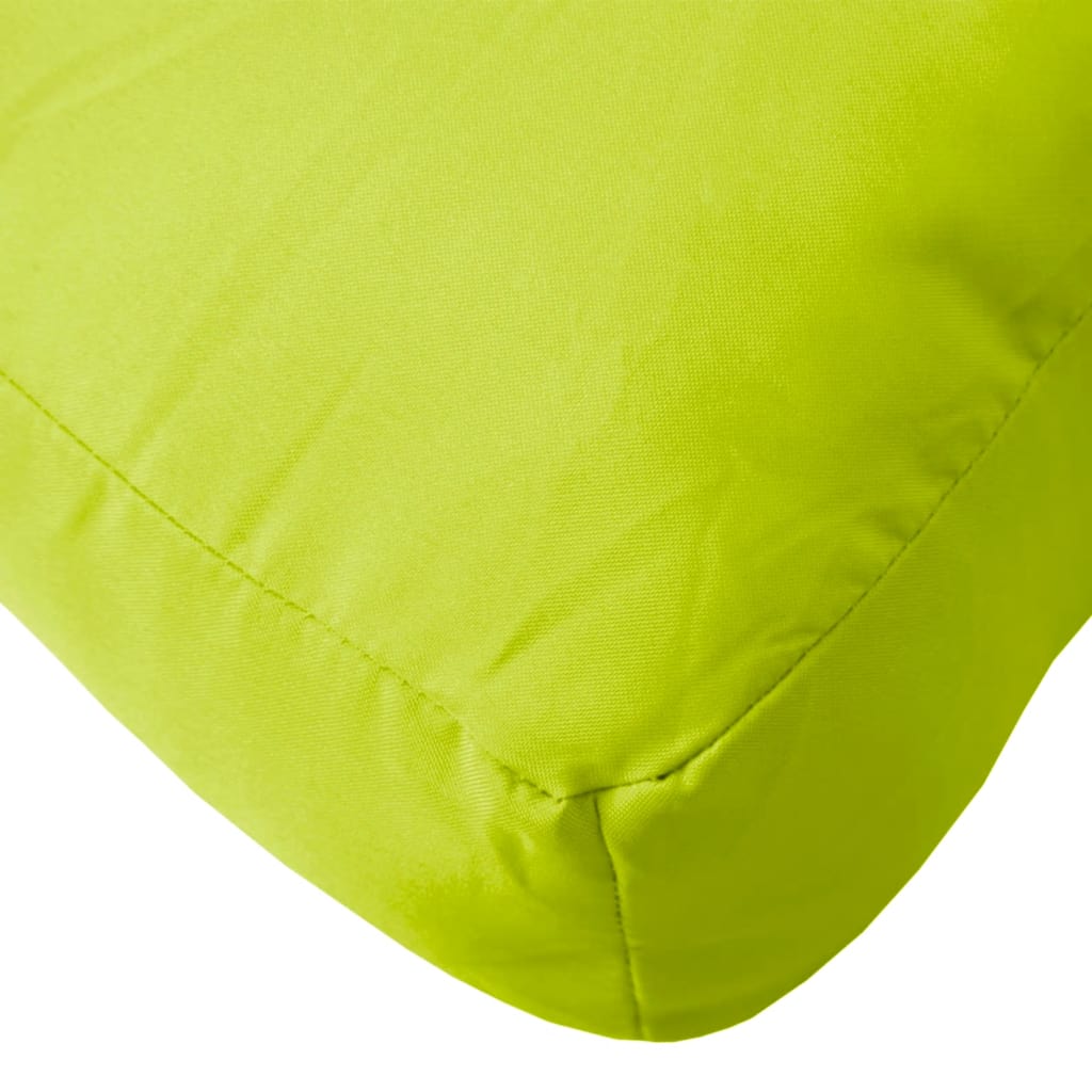 Coussin pour palette 2 pièces Tissu vert vif