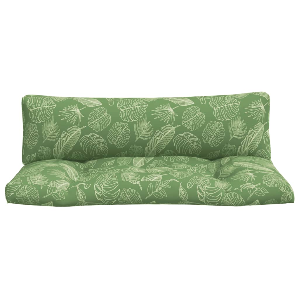 Pallet Cushions 2 pcs. Leaf Pattern Oxford Fabric