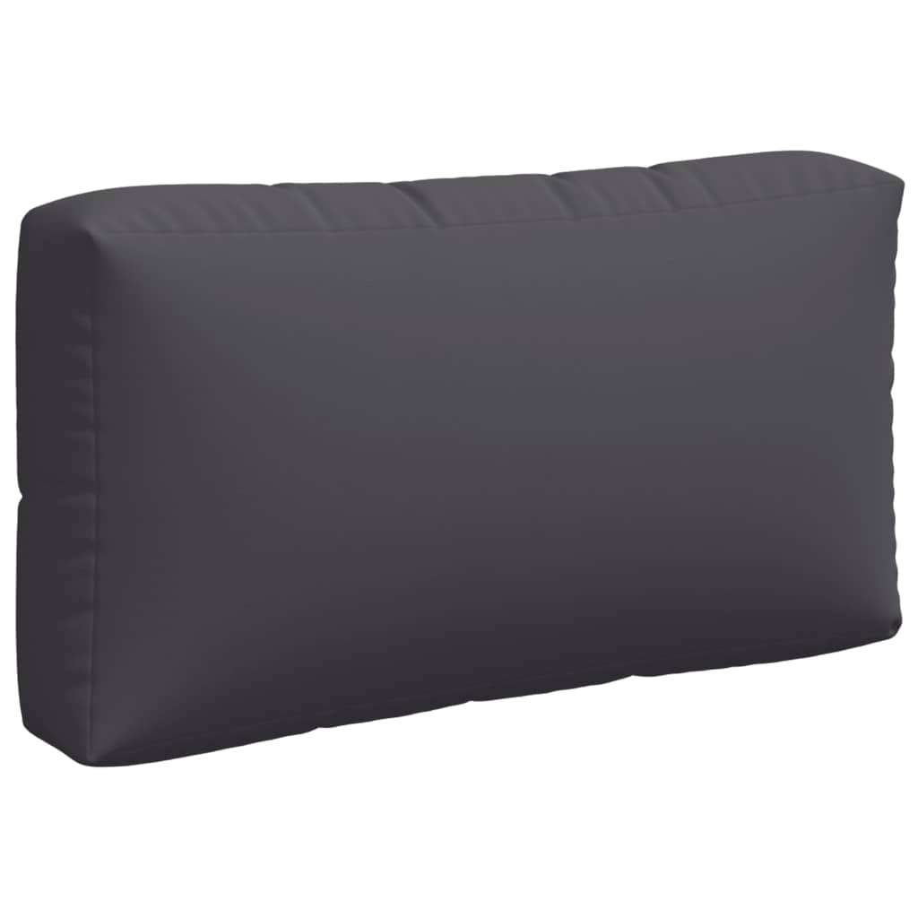 Coussin de palette 3 pièces Tissu anthracite