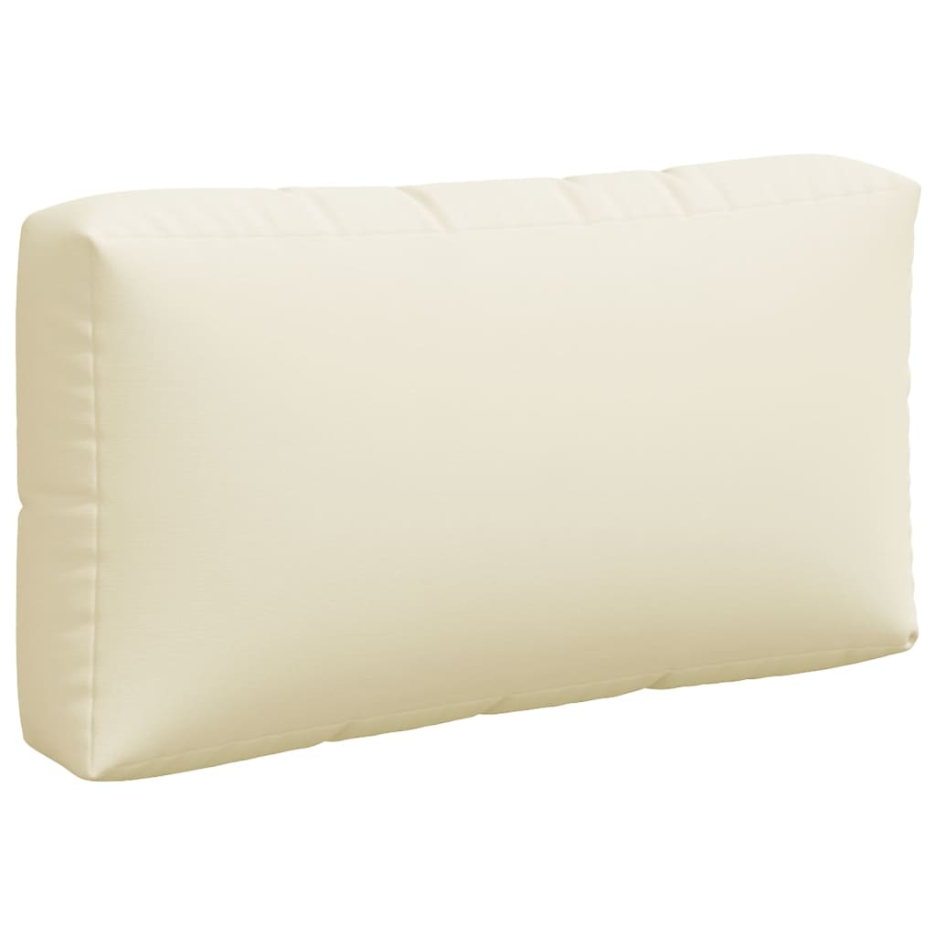 Coussin de palette 3 pièces Tissu crème