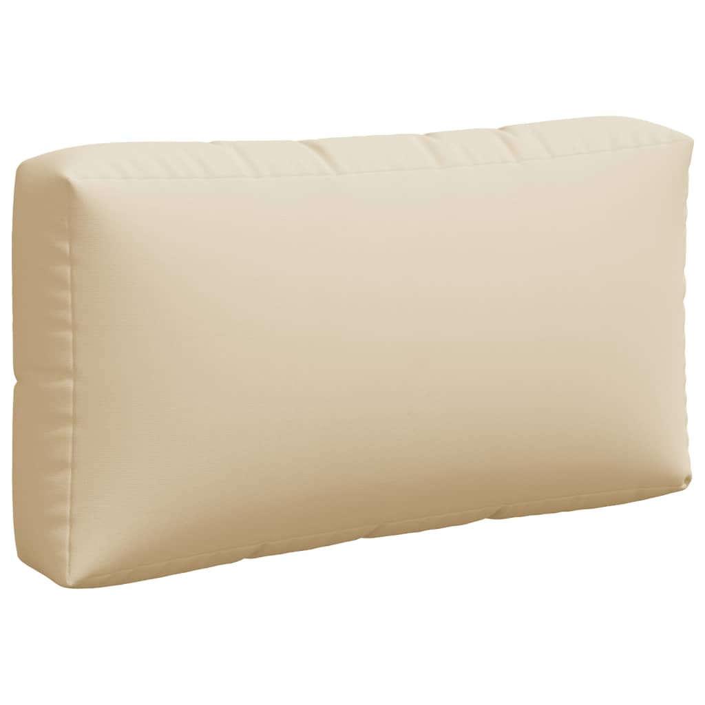 Palettenkissen 3-tlg. Beige Stoff