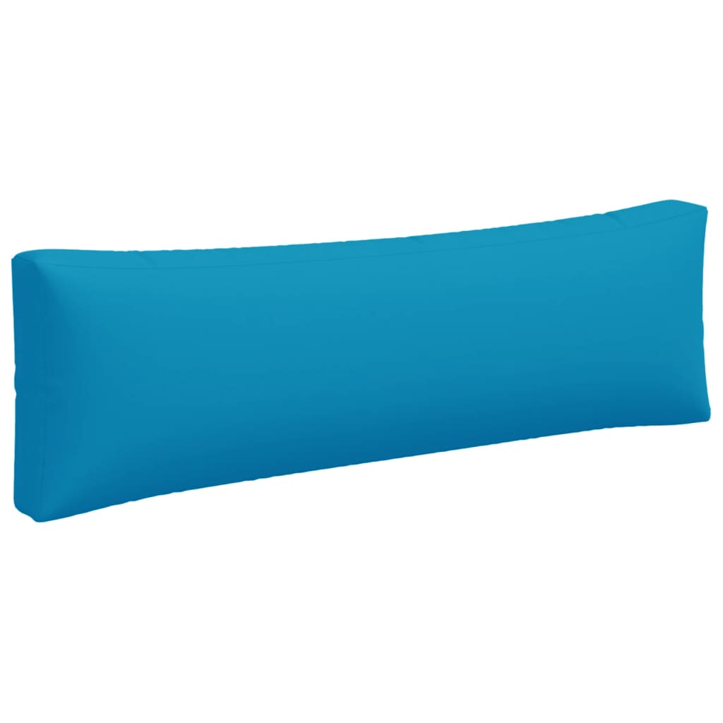 Coussin de palette 3 pièces bleu clair tissu