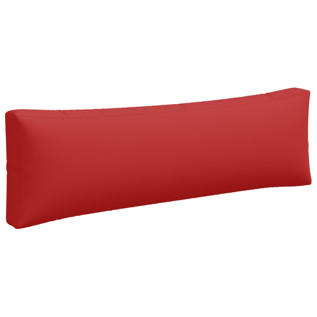 Coussin de palette 3 pcs. Tissu rouge