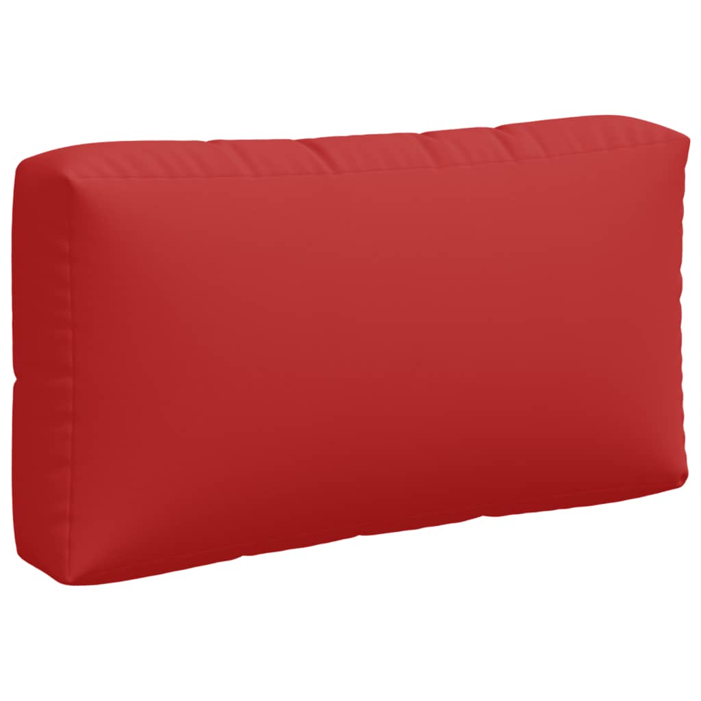 Coussin de palette 3 pcs. Tissu rouge