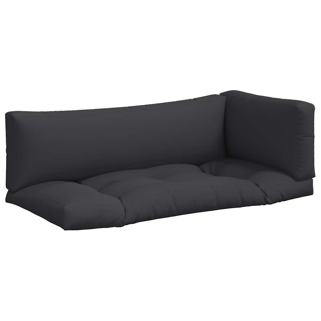 Coussins de palette 3 pièces Tissu noir