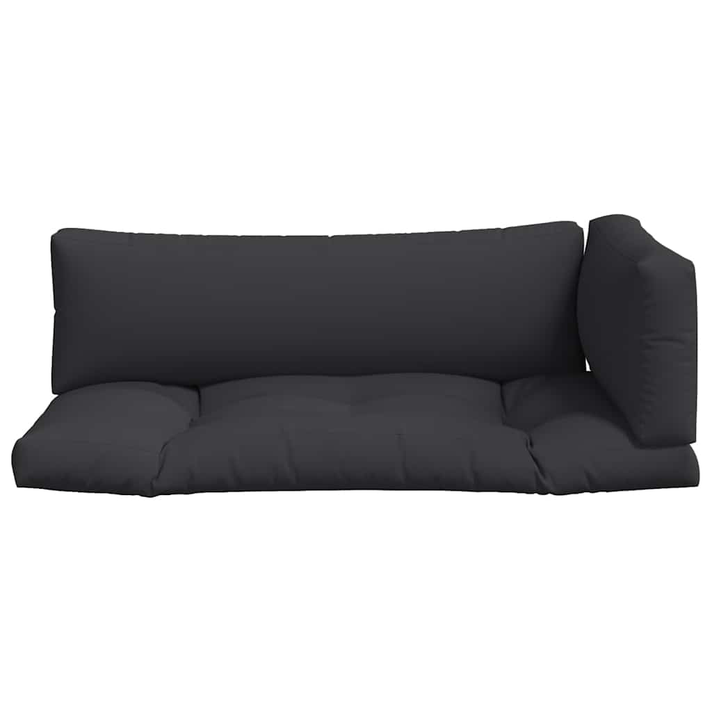 Coussins de palette 3 pièces Tissu noir