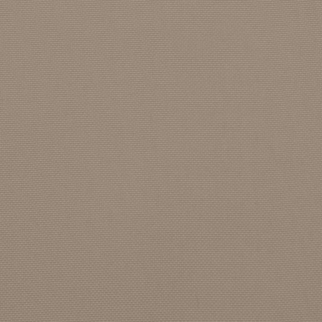 Coussin de palette 3 pcs Tissu taupe