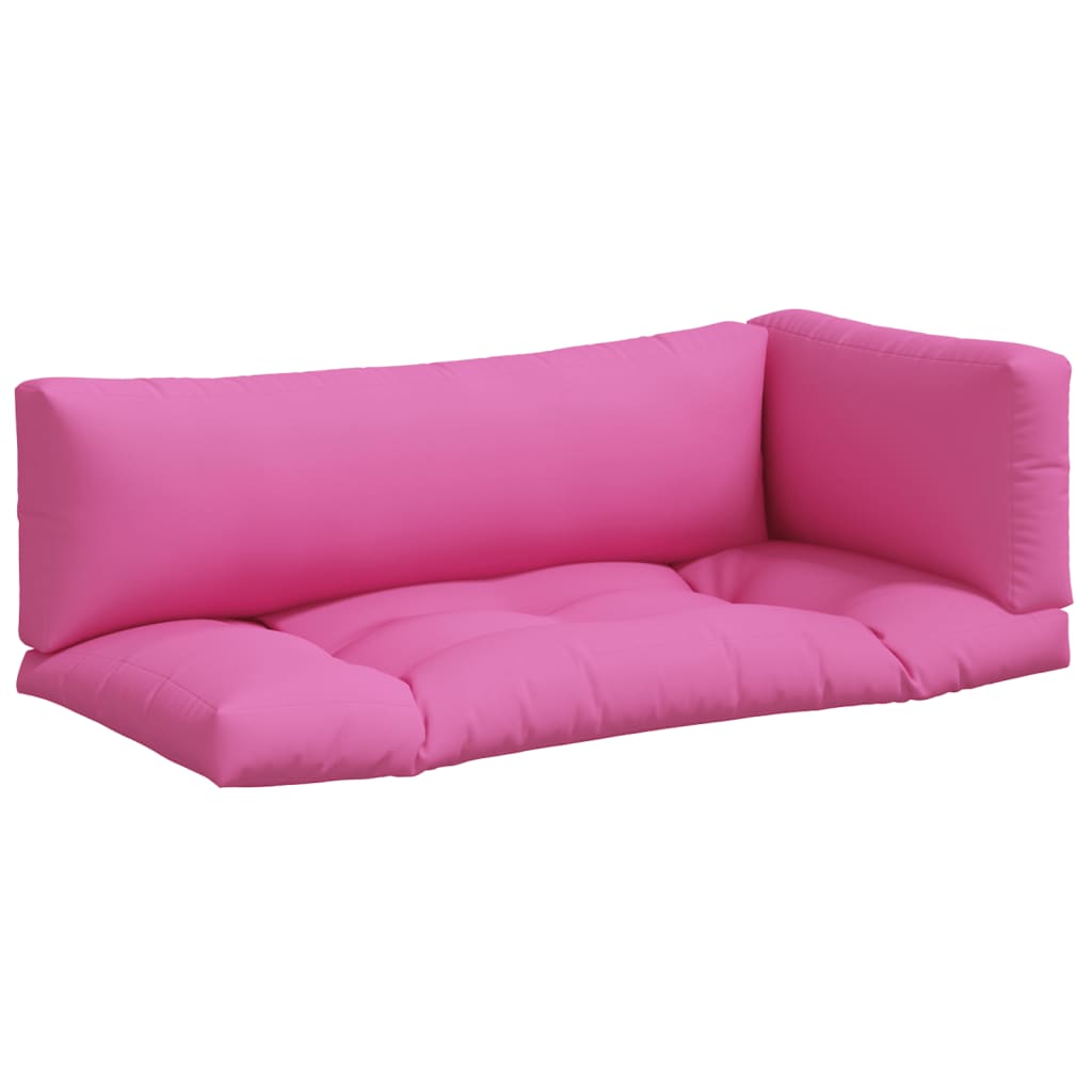 Pallet Cushions 3 pcs. Pink Oxford Fabric