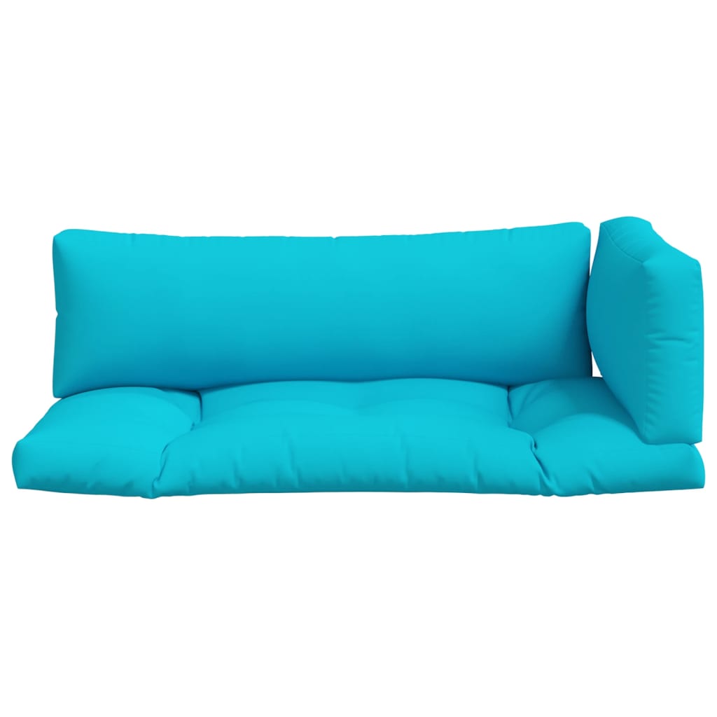 Coussin de palette 3 pcs Tissu Oxford turquoise