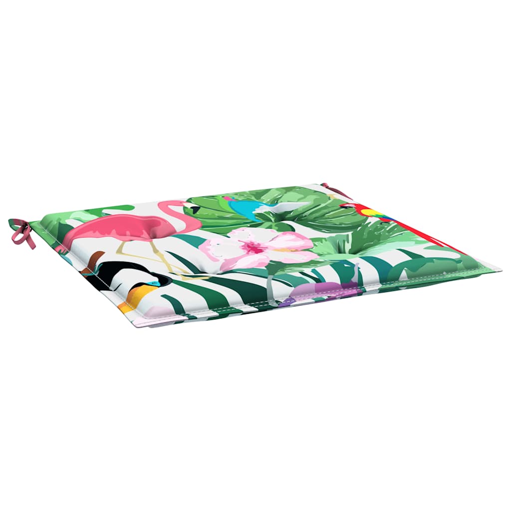 Garden Chair Cushions 4 pcs. Multicolored 50x50x4 cm Fabric